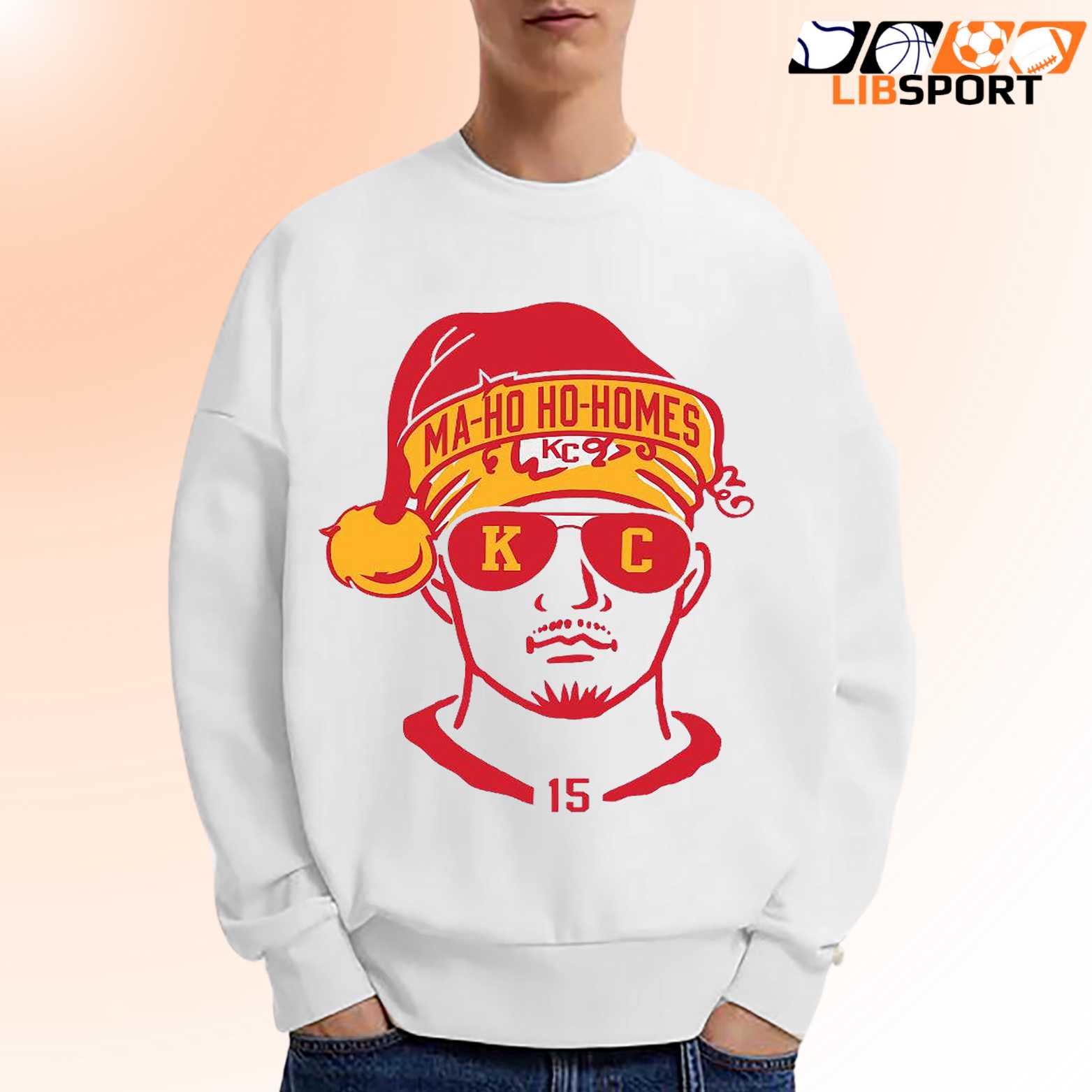 Patrick Mahomes Ma Ho Ho Homes T-Shirt, Santa Hat Chiefs Christmas Tee